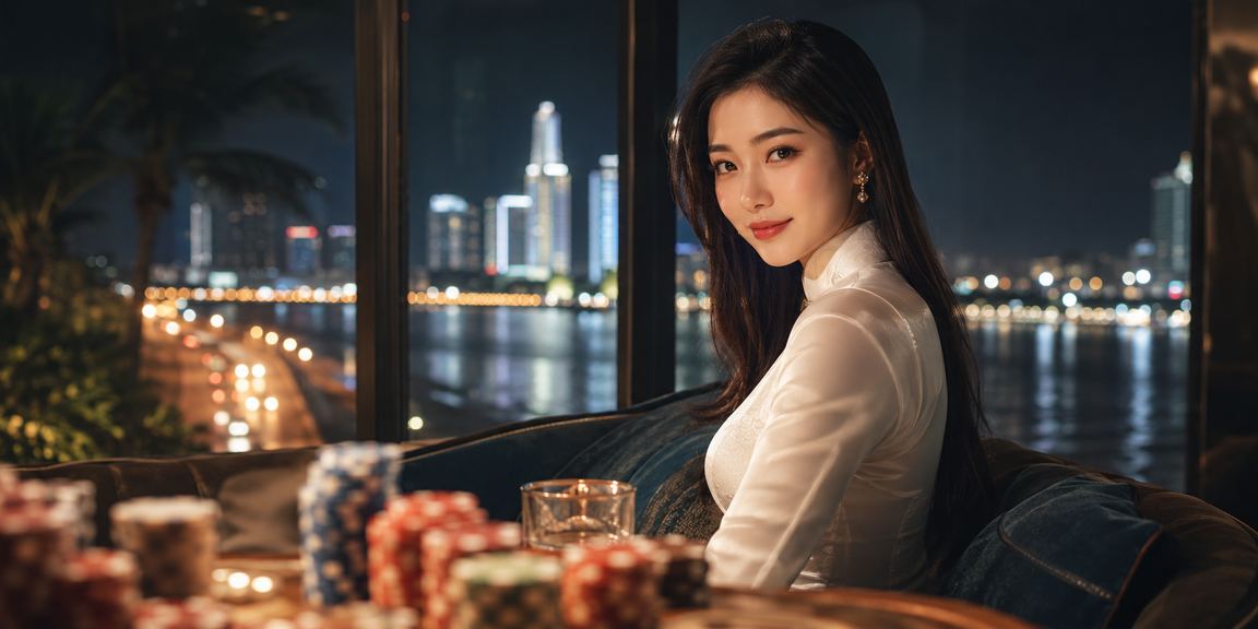 Người chơi xổ số trực tuyến tại Mũi Né với áo dài truyền thống