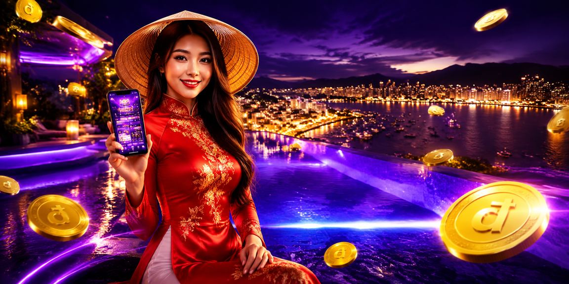 Người phụ nữ mặc áo dài dùng app casino tại Nha Trang